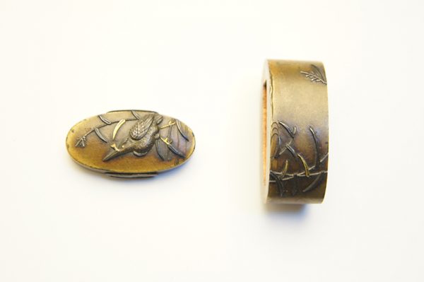 Antique Fuchi Kashira for Samurai Sword (F-10) - Image 2