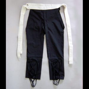 Black pants for samurai armourたっつけ袴（黒） | Samurai Museum Shop
