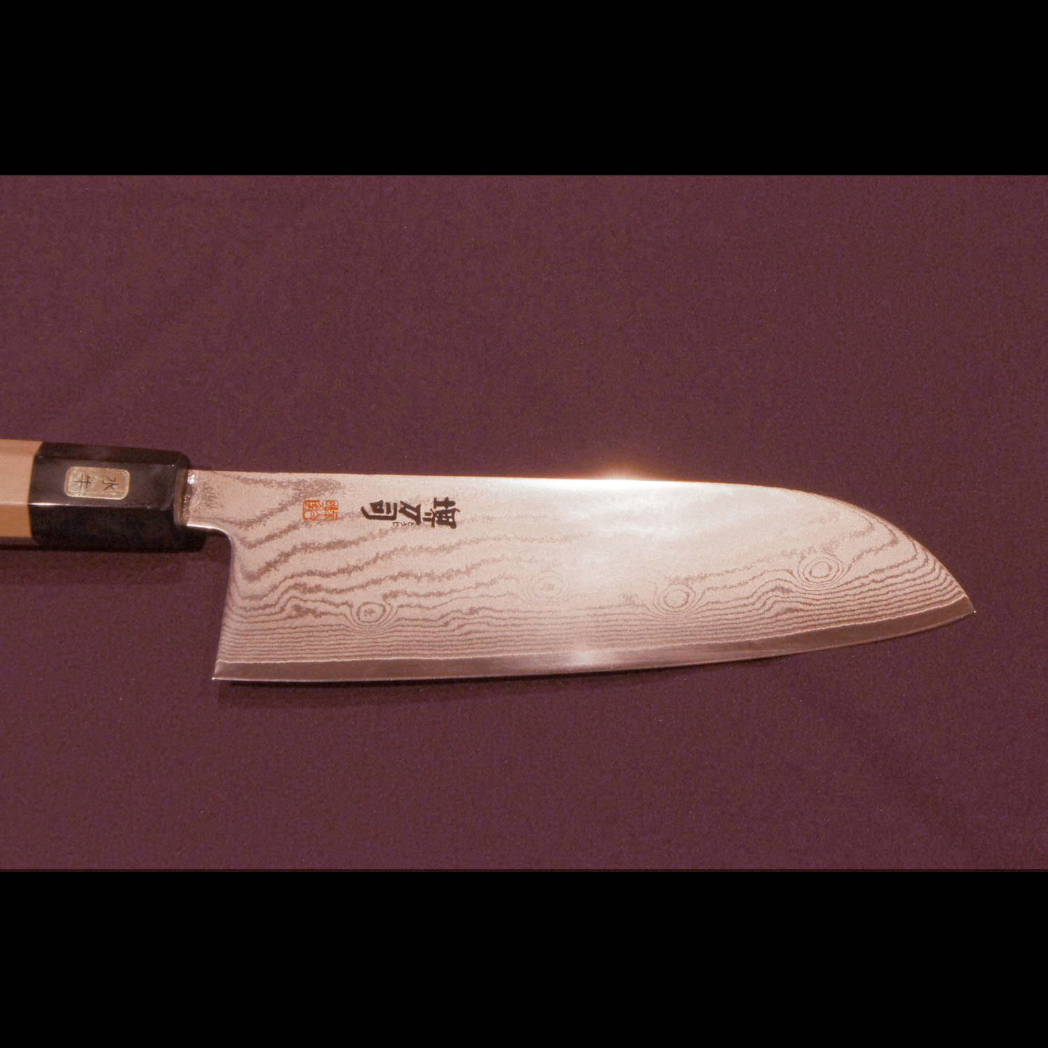 Sakai Damascus Santoku cooker knife(165 mm) Samurai Gift