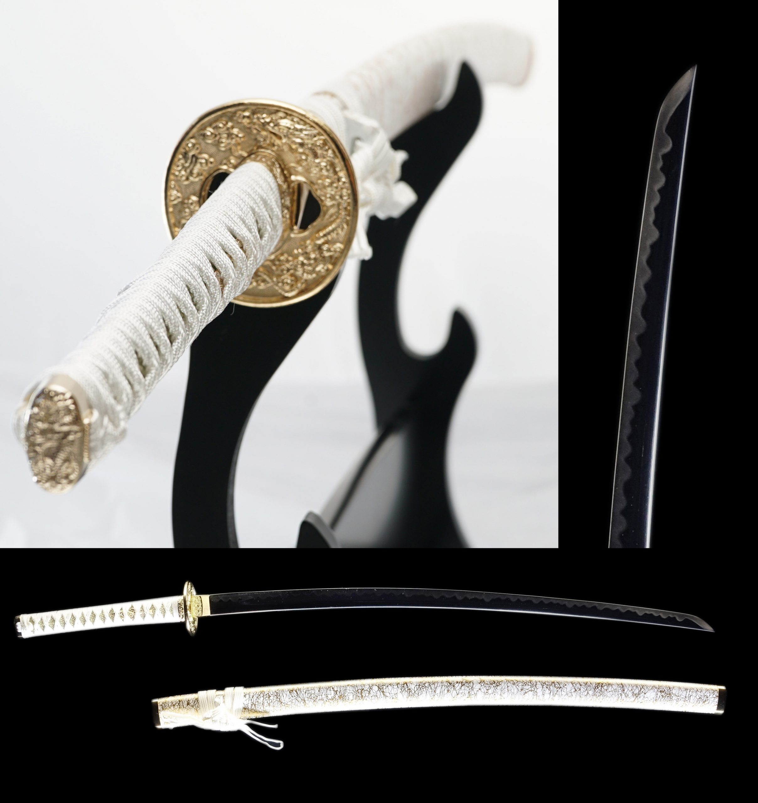 Samurai Sword WHITE KINUN Katana For Sale Samurai Museum Shop