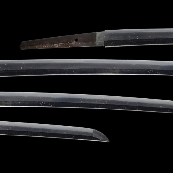 Antique Japanese Sword Wakizashi signed by Hizenkoku Fujiwara TADAYOSHI - Image 2