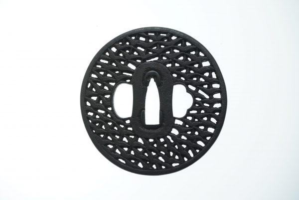 Antique Tsuba for Samurai Sword with NTHK Certificate (T-109)