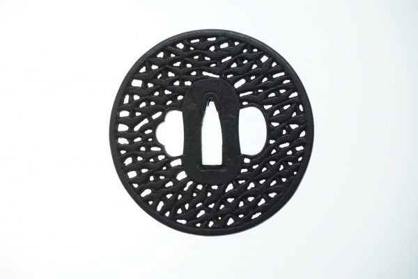 Antique Tsuba for Samurai Sword with NTHK Certificate (T-109) - Image 5