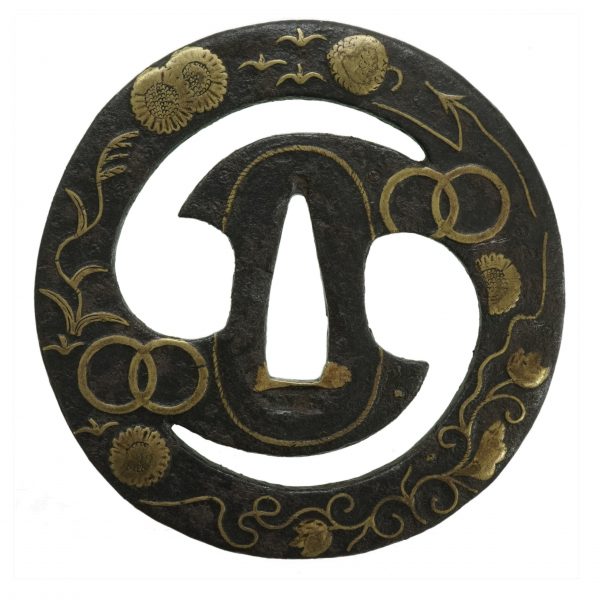 Antique Tsuba for Samurai Sword with NBTHK <span style="color: #ff0000;"><strong>Tokubetsu Hozon</strong></span> Certificate (T-126) - Image 4