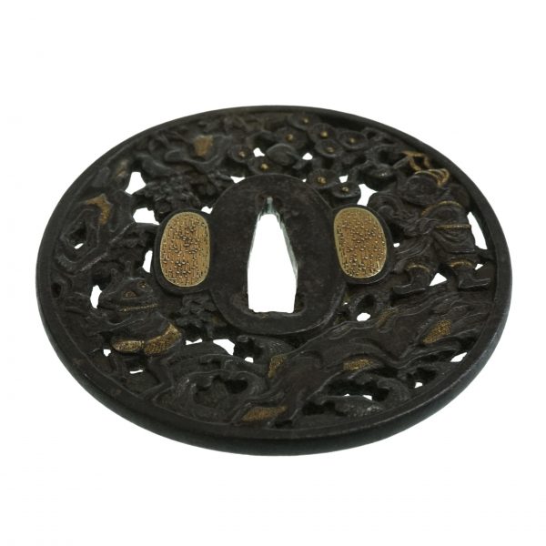 Antique Tsuba for Samurai Sword with NBTHK Certificate (T-2) - Image 7