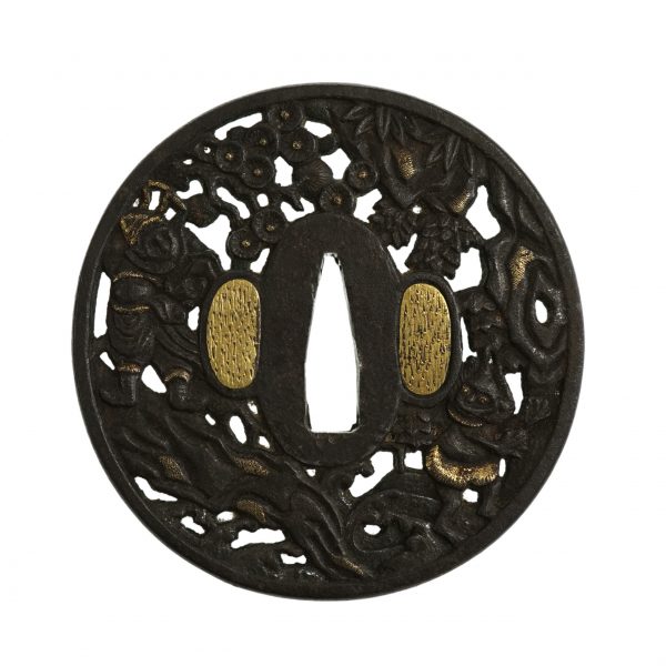 Antique Tsuba for Samurai Sword with NBTHK Certificate (T-2) - Image 4