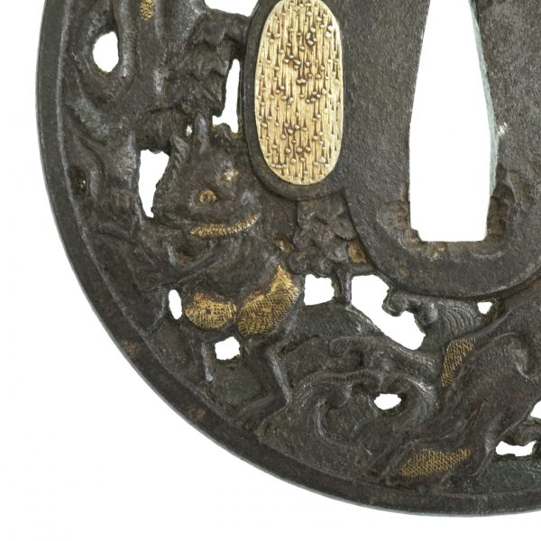 Antique Tsuba for Samurai Sword with NBTHK Certificate (T-2) - Image 6