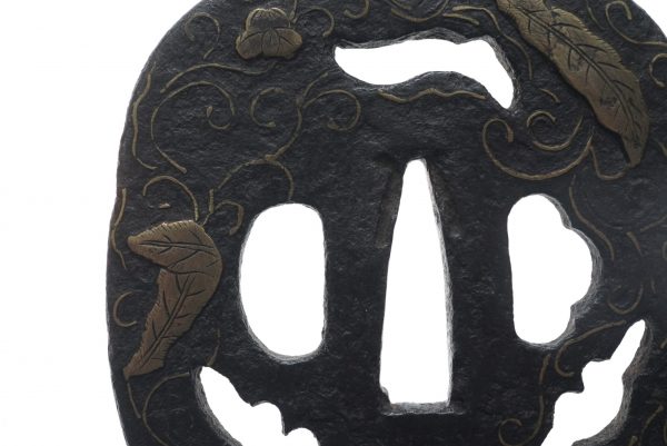 Antique Tsuba for Samurai Sword with NBTHK <strong><span style="color: #ff0000;">Hozon</span></strong> Certificate (T-107) - Image 5
