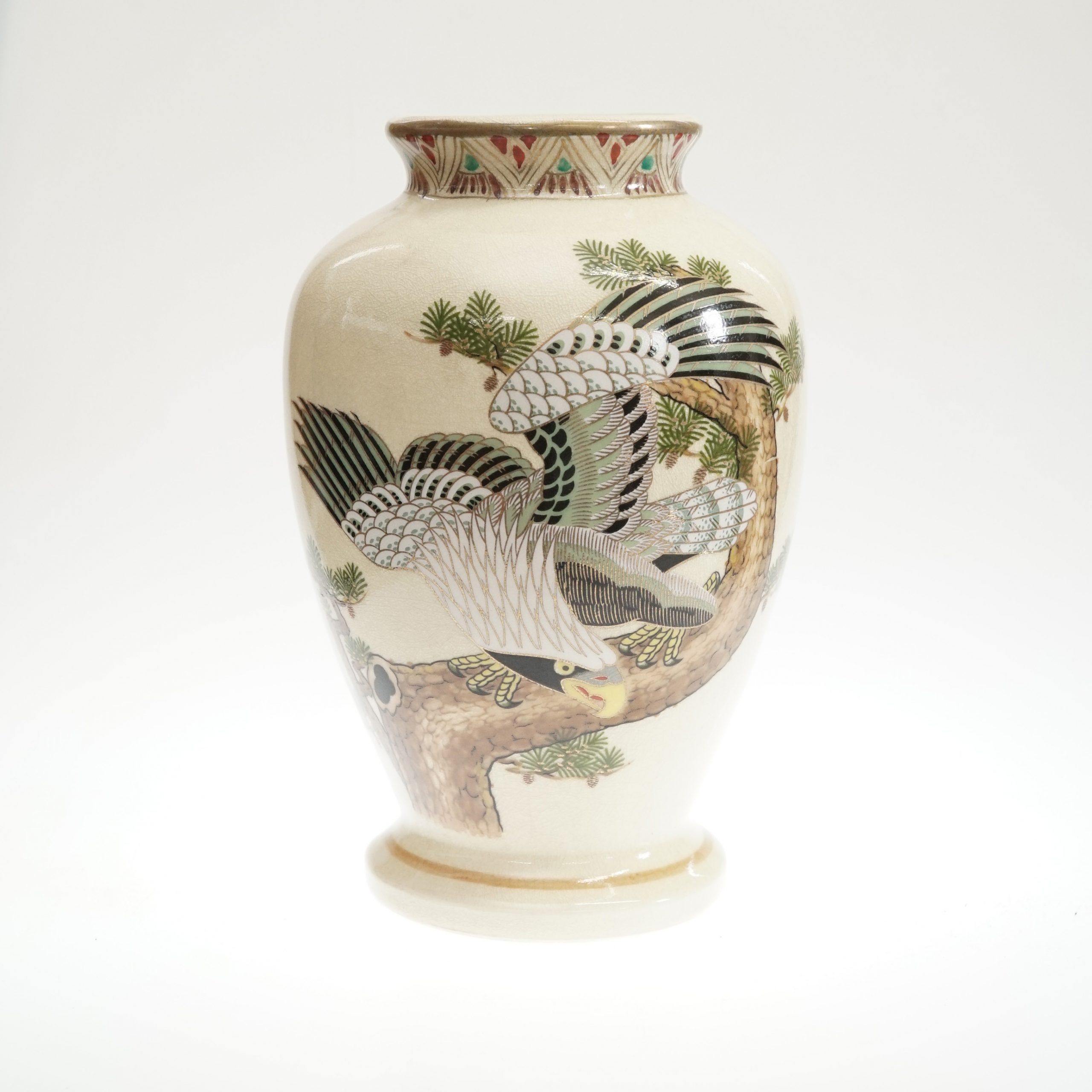 Satsuma Japanese porcelain vase Vases Home & Living Home Décor etna.com.pe