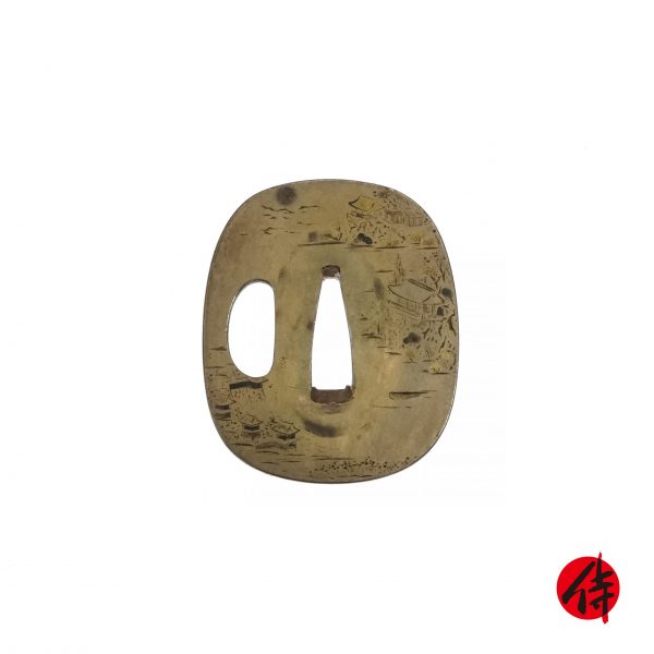 Antique Tsuba for Samurai Sword with NBTHK <strong><span style="color: #ff0000;">Hozon</span></strong> Certificate (T-228)
