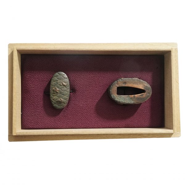 Antique Fuchi Kashira for Samurai Sword (F-12)
