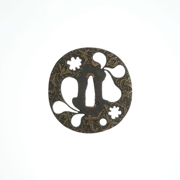 Antique Tsuba for Samurai Sword with NBTHK <strong><span style="color: #ff0000;">Hozon</span></strong> Certificate (T-265) - Image 4
