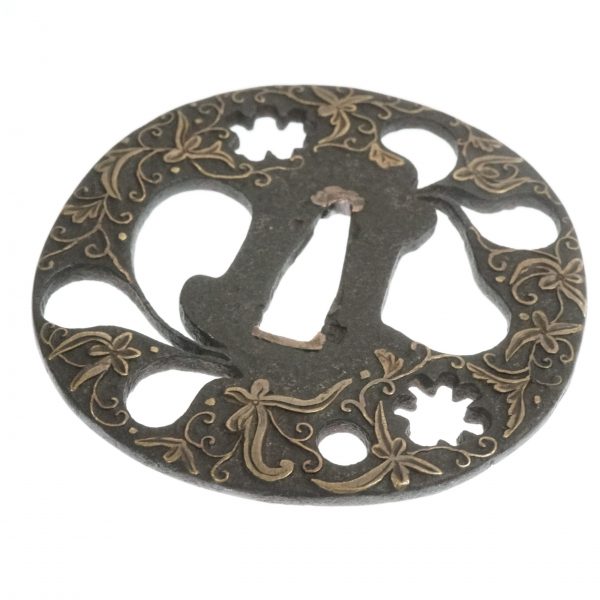 Antique Tsuba for Samurai Sword with NBTHK <strong><span style="color: #ff0000;">Hozon</span></strong> Certificate (T-265) - Image 6