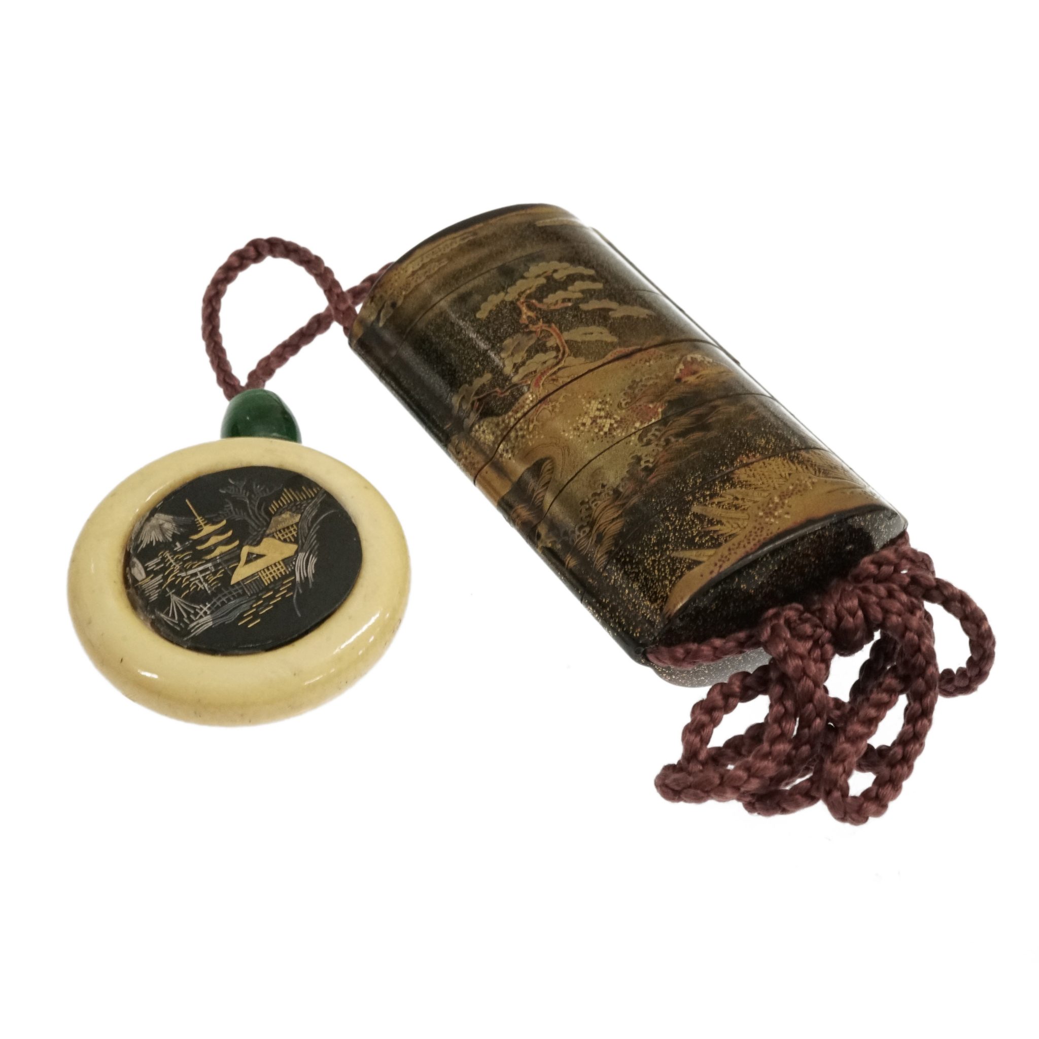 Traditional Japanese caseantique Inro (IR06) Samurai Museum Shop