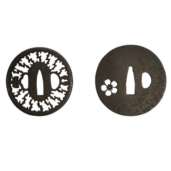 Antique Tsuba Set for Samurai Sword with wooden box<br>(T-272)-(T-281) - Image 10