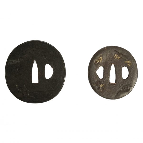 Antique Tsuba Set for Samurai Sword with wooden box<br>(T-272)-(T-281) - Image 15