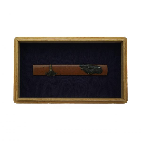Antique Kozuka<br> for Samurai Sword<br> with NBTHK <strong><span style="color: #ff0000;">Hozon</span></strong> Certificate (K-1) - Image 3