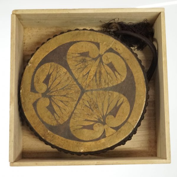 Antique Japanese Drum (Taiko) with Tokugawa Family Emblem - Image 2
