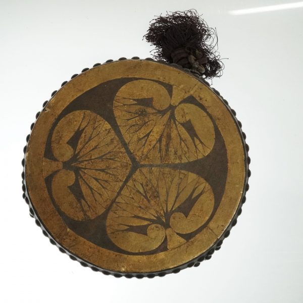 Antique Japanese Drum (Taiko) with Tokugawa Family Emblem