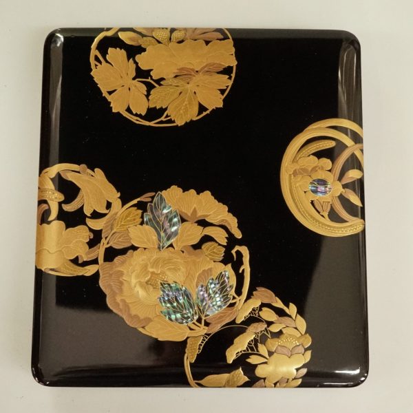 Japanese lacquer box Set-Makie Raden Bunko and Suzuribako (Bunko-04, Suzuribako-05) - Image 10