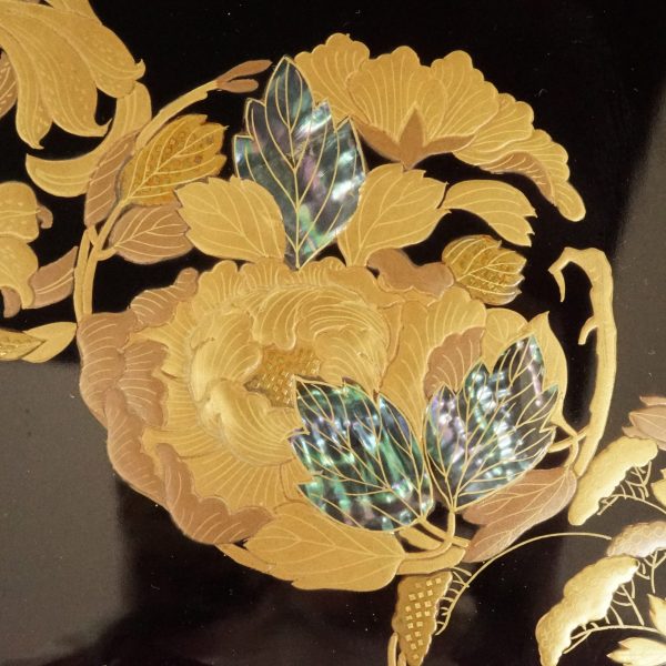 Japanese lacquer box Set-Makie Raden Bunko and Suzuribako (Bunko-04, Suzuribako-05) - Image 12
