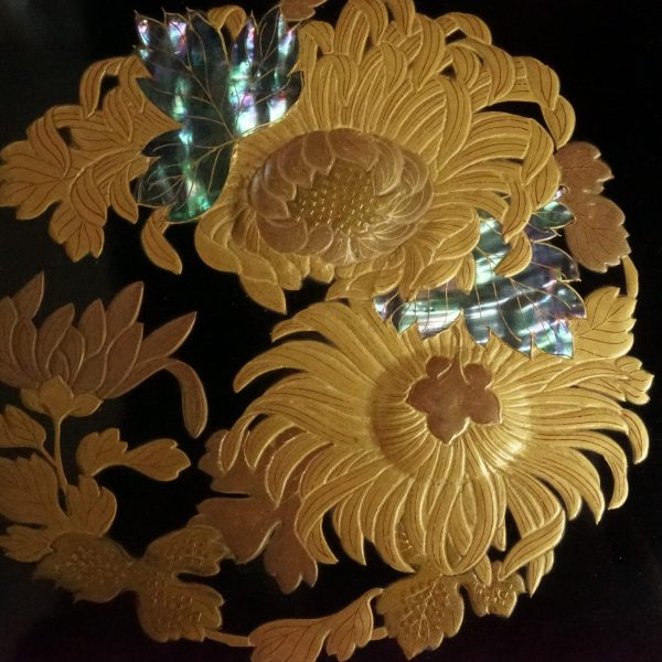 Japanese lacquer box Set-Makie Raden Bunko and Suzuribako (Bunko-04, Suzuribako-05) - Image 6