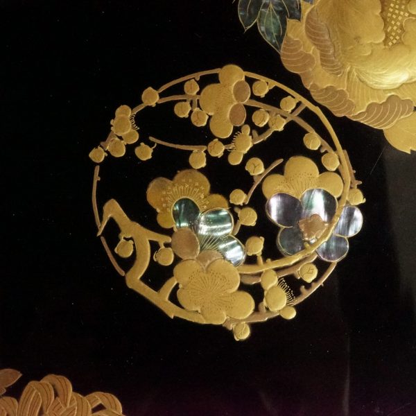 Japanese lacquer box Set-Makie Raden Bunko and Suzuribako (Bunko-04, Suzuribako-05) - Image 5