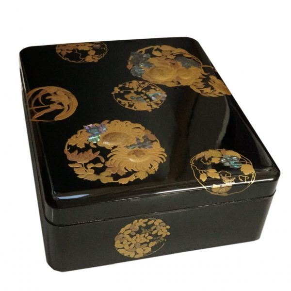 Japanese lacquer box Set-Makie Raden Bunko and Suzuribako (Bunko-04, Suzuribako-05) - Image 3