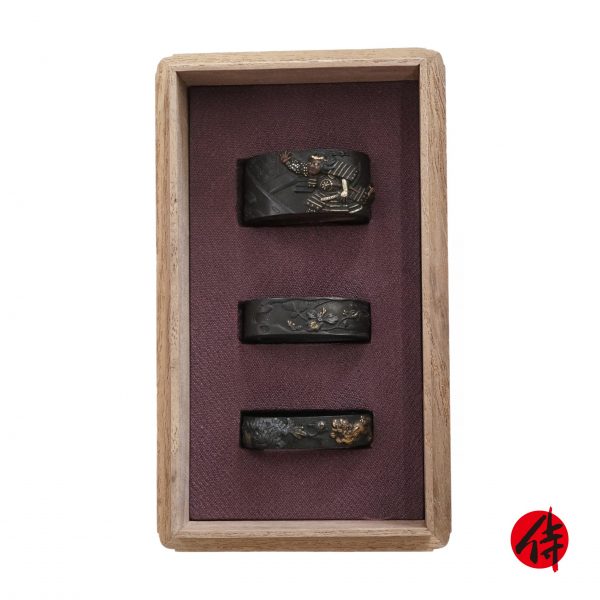 Antique Fuchi Set for Samurai Sword (F-3)