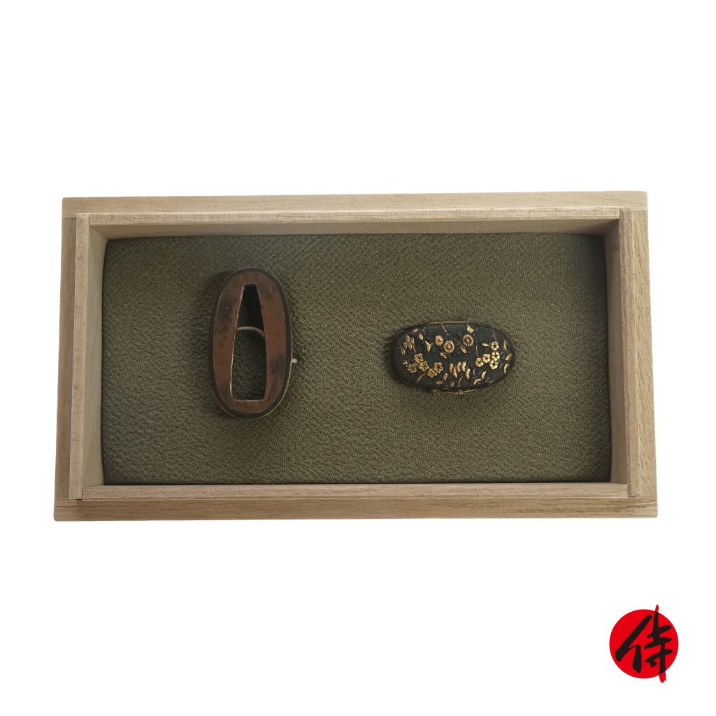 Edo period antique Fuchi Kashira for Samurai Sword (F-11