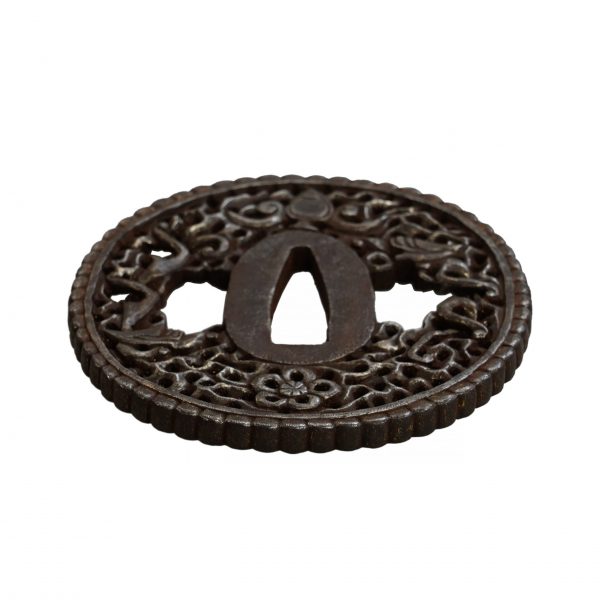 Antique Tsuba for Samurai Sword (T-308) - Image 4
