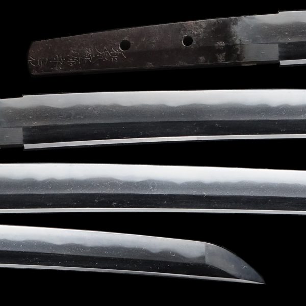 Antique Japanese Sword Wakizashi Signed by Minamoto Morimasa<br> NTHK Kanteisho Certificate - Image 2