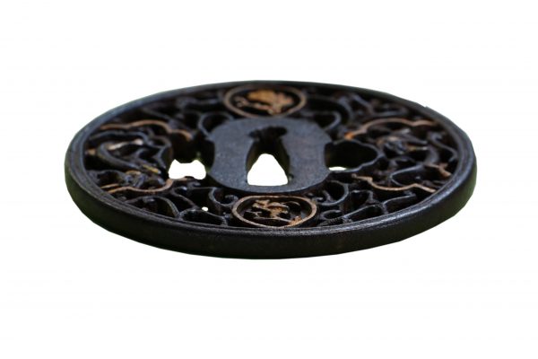Antique Tsuba for Samurai Sword with NBTHK <strong><span style="color: #ff0000;">Hozon</span></strong> Certificate (T-332) - Image 5