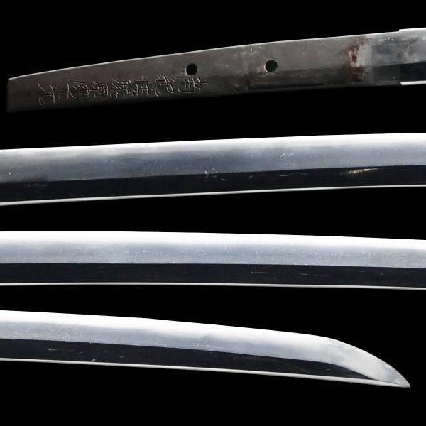 Antique Japanese Sword <br>Shirasaya Katana<br> Signed by Kunimitsu<br> NTHK Kanteisho Certificate - Image 2