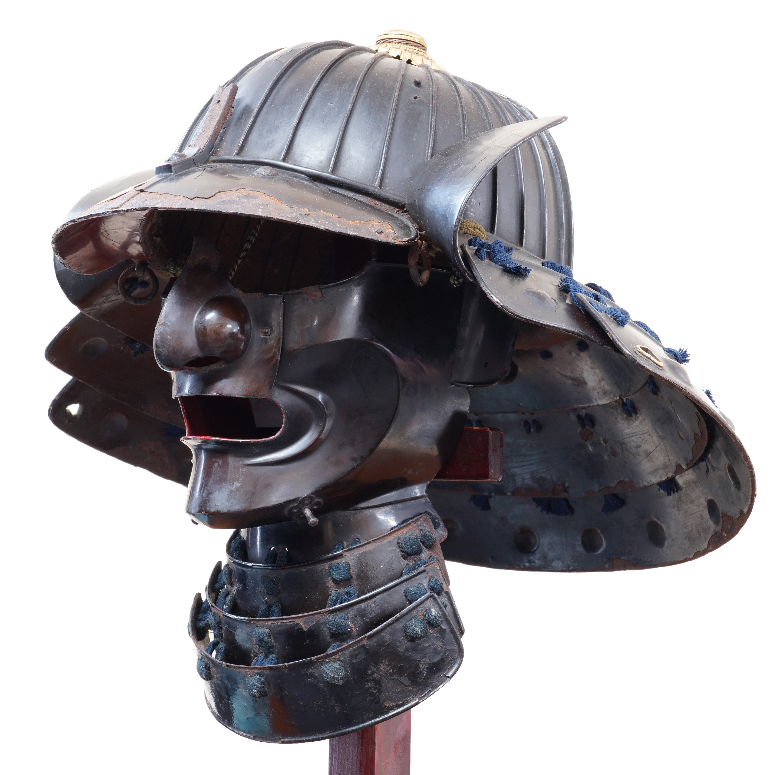 Antique Samurai Helmet Lacquered Sanjyu Niken Suji Kabuto (KT-17) | Samurai  Museum Shop