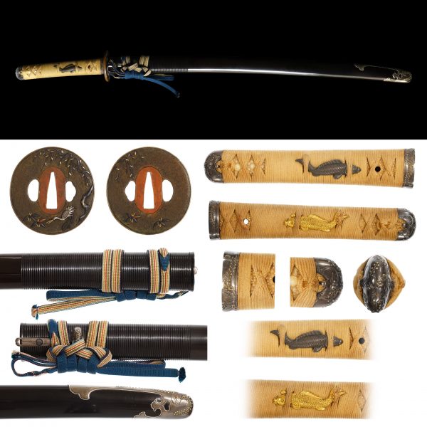 (ON HOLD)Katana Koshirae with NTHK Kanteisho Certificate (Koshirae-09)