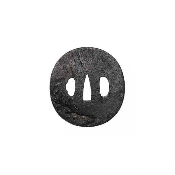Antique Tsuba for Samurai Sword (T-385) - Image 3