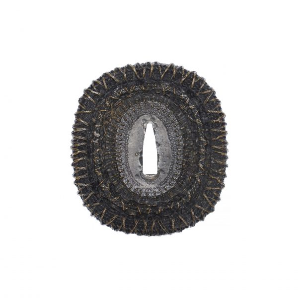 Antique Tsuba for Samurai Sword with NTHK Kanteisho Certificate (T-394) - Image 5