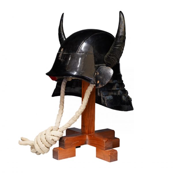 Antique Black Lacquered Mid- Edo Period Samurai Helmet<br><span style="color: #ff0000;">Kicho</span> Shiryo Certificate</span> (KT-11) - Image 2