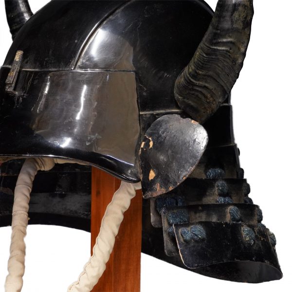 Antique Black Lacquered Mid- Edo Period Samurai Helmet<br><span style="color: #ff0000;">Kicho</span> Shiryo Certificate</span> (KT-11) - Image 8