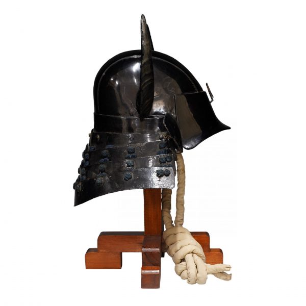 Antique Black Lacquered Mid- Edo Period Samurai Helmet<br><span style="color: #ff0000;">Kicho</span> Shiryo Certificate</span> (KT-11) - Image 4