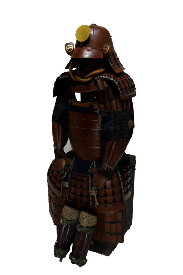 Antique Mid Edo Period Brown Lacquered Samurai Armor <br><strong><span style="color: #ff0000;"> Tokubetsu Kicho Shiryo</span></strong> Certificate (A-09) - Image 3
