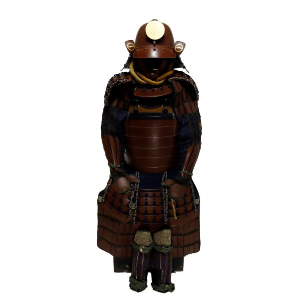 Antique Mid Edo Period Brown Lacquered Samurai Armor <br><strong><span style="color: #ff0000;"> Tokubetsu Kicho Shiryo</span></strong> Certificate (A-09)