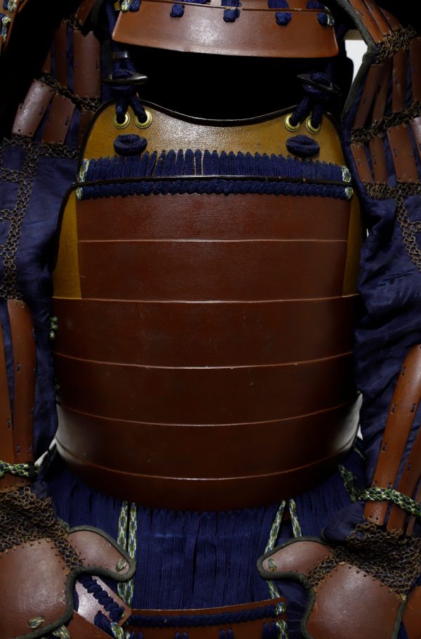 Antique Mid Edo Period Brown Lacquered Samurai Armor <br><strong><span style="color: #ff0000;"> Tokubetsu Kicho Shiryo</span></strong> Certificate (A-09) - Image 8
