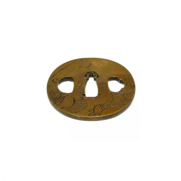 Antique Tsuba for Samurai Sword (T-408) - Image 5