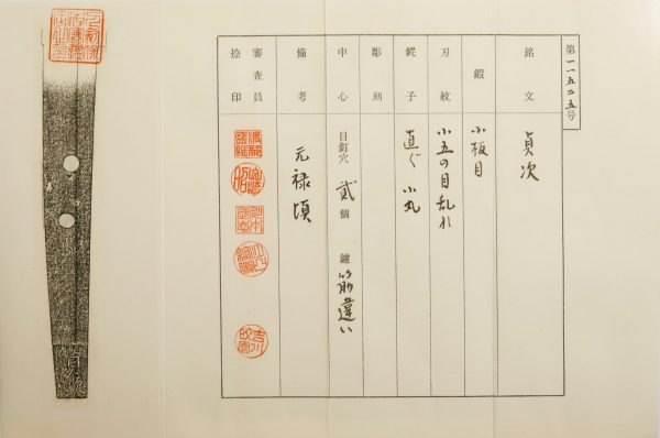 Antique Japanese Sword Wakizashi Signed by Shimosaka Sadatsugu<br> NTHK Kanteisho Certificate - Image 21