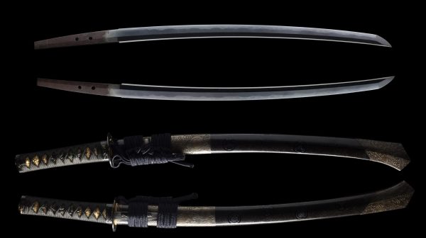 Antique Japanese Sword Wakizashi Signed by Shimosaka Sadatsugu<br> NTHK Kanteisho Certificate - Image 9