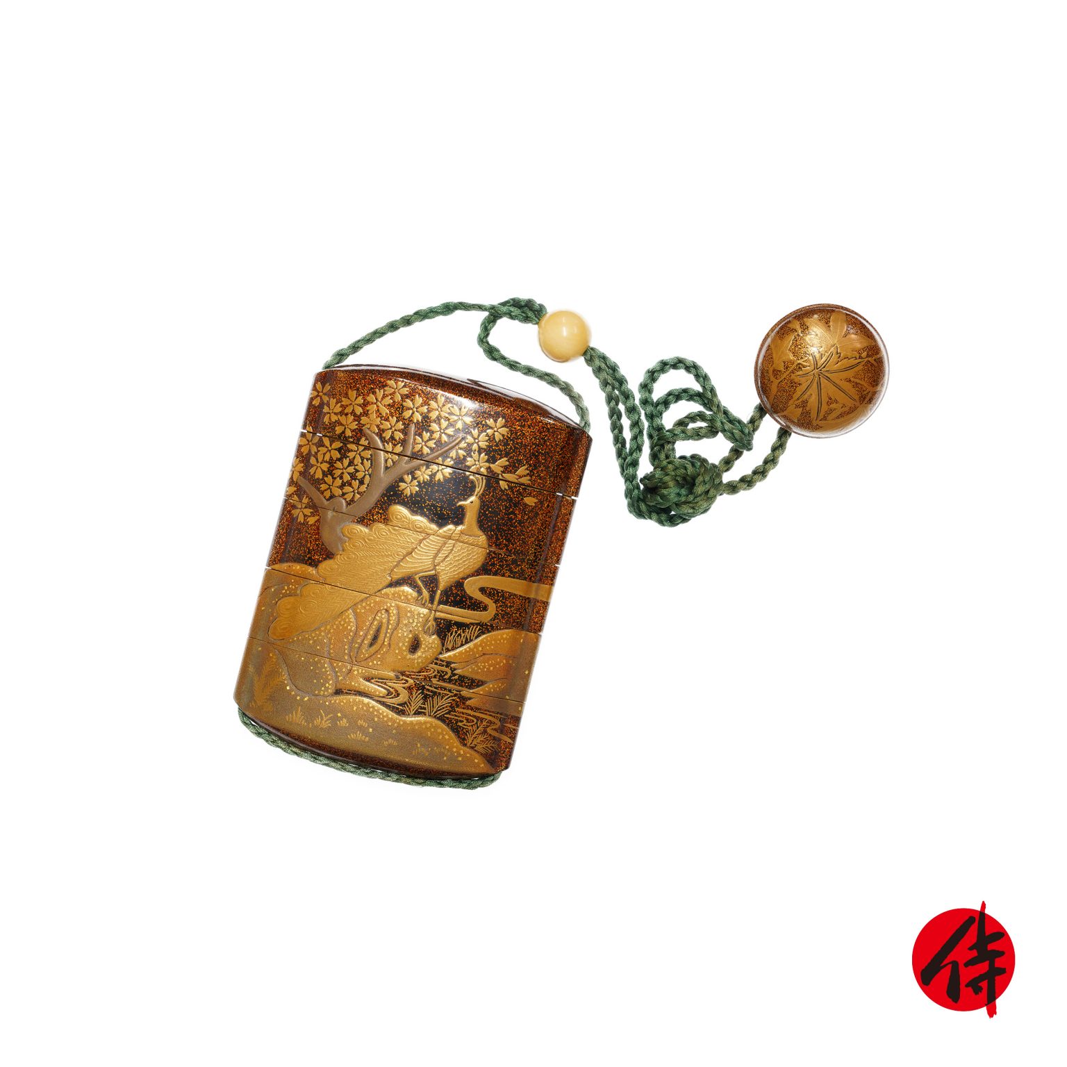 Traditional Japanese caseantique Inro (IR15) Samurai Museum Shop