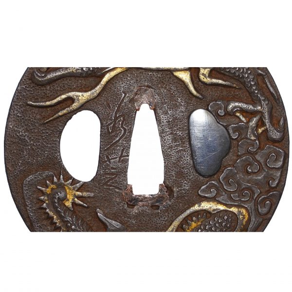 Antique Tsuba Daisho Set<br> for Samurai Sword<br> with NTHK Kanteisho Certificate (T-416) - Image 10