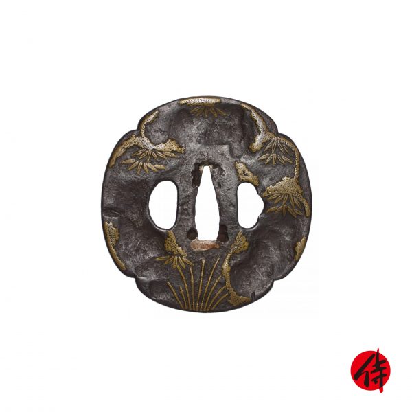 Antique Tsuba for Samurai Sword (T-442)